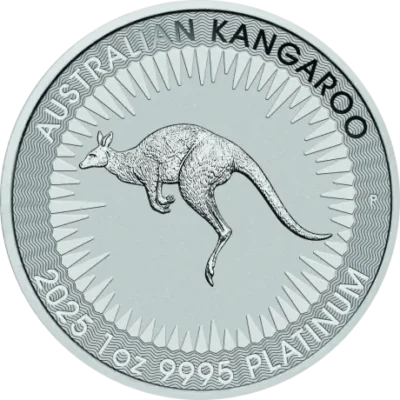 1 унция Австралийско Кенгуру Монета от Платина 2025